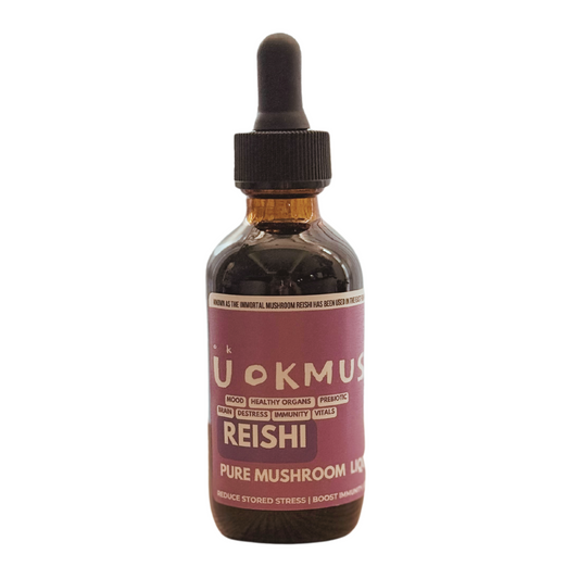 🍄‍🟫 Reishi Mushroom Liquid Extract Alcohol Free: Immunity, Gut Bacteria, Anti-viral, Protection & Destress 🛡️ 60x 1000mg Servings
