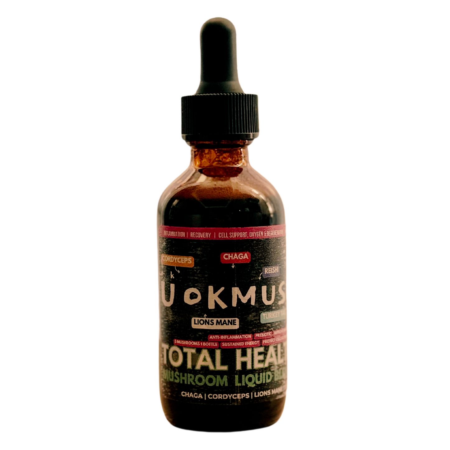 Chaga, Cordyceps, Lions Mane, Turkey Tail & Reishi 1/mo.